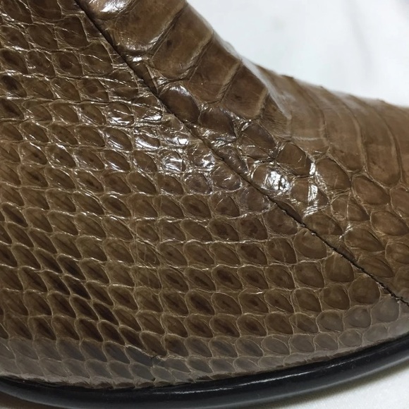 Snake Skin Ankle Boots Men\'s 9/Ladies 10